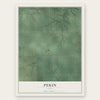 Pekin, Iowa map print, the full design