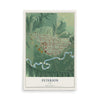 Map of Peterson, Iowa, 12 x 18 inch unframed archival matte print