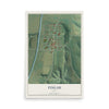 Map of Pisgah, Iowa, 12 x 18 inch unframed archival matte print