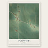 Plainview, Iowa map print, the full design
