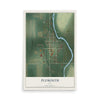 Map of Plymouth, Iowa, 12 x 18 inch unframed archival matte print