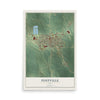 Map of Postville, Iowa, 12 x 18 inch unframed archival matte print