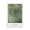 Map of Prescott, Iowa, 12 x 18 inch unframed archival matte print