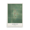 Map of Rembrandt, Iowa, 12 x 18 inch unframed archival matte print