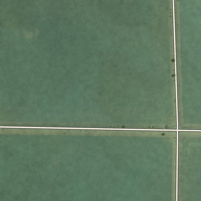 Second close-up of the map of Rembrandt, Iowa print showing more streets and buildings