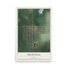 Map of Riceville, Iowa, 12 x 18 inch unframed archival matte print