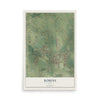Map of Robins, Iowa, 12 x 18 inch unframed archival matte print