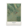 Map of Rodney, Iowa, 12 x 18 inch unframed archival matte print