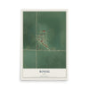 Map of Rossie, Iowa, 12 x 18 inch unframed archival matte print