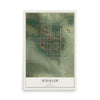 Map of Schaller, Iowa, 12 x 18 inch unframed archival matte print