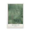 Map of Shannon City, Iowa, 12 x 18 inch unframed archival matte print