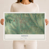 Map of Sidney, Iowa, 12 x 18 inch unframed archival matte print