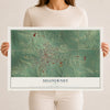 Map of Sigourney, Iowa, 12 x 18 inch unframed archival matte print