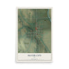 Map of Silver City, Iowa, 12 x 18 inch unframed archival matte print
