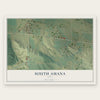 South Amana, Iowa map print, the full design