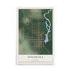 Map of Stacyville, Iowa, 12 x 18 inch unframed archival matte print