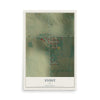 Map of Stout, Iowa, 12 x 18 inch unframed archival matte print