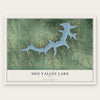 Sun Valley Lake, Iowa map print, the full design