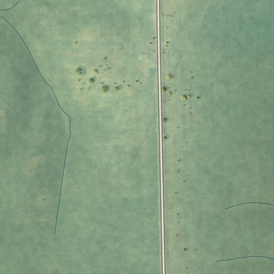 Second close-up of the map of Thornburg, Iowa print showing more streets and buildings