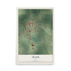 Map of Traer, Iowa, 12 x 18 inch unframed archival matte print
