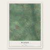 Wapsie, Iowa map print, the full design