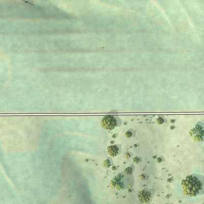 Second close-up of the map of Waterville, Iowa print showing more streets and buildings