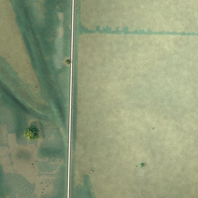 Second close-up of the map of Webb, Iowa print showing more streets and buildings