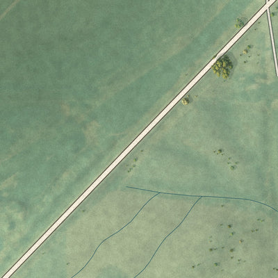 Second close-up of the map of Webster, Iowa print showing more streets and buildings