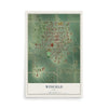 Map of Winfield, Iowa, 12 x 18 inch unframed archival matte print