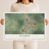 Map of Winthrop, Iowa, 12 x 18 inch unframed archival matte print