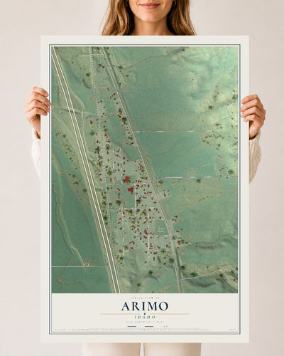 Map of Arimo, Idaho, 24 x 36 inch unframed archival matte print