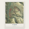 Avimor, Idaho map print, the full design