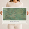 Map of Bloomington, Idaho, 12 x 18 inch unframed archival matte print