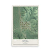Map of Bovill, Idaho, 12 x 18 inch unframed archival matte print