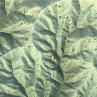 Close-up of the map of Calder, Idaho print showing street and building detail
