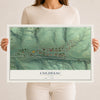 Map of Culdesac, Idaho, 12 x 18 inch unframed archival matte print