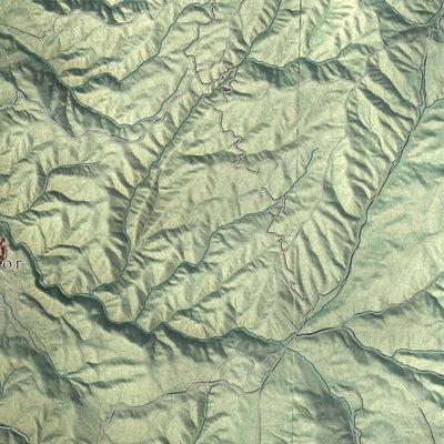 Second close-up of the map of Eagle, Idaho print showing more streets and buildings