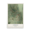Map of Fairfield, Idaho, 12 x 18 inch unframed archival matte print