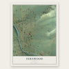 Fernwood, Idaho map print, the full design