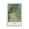 Map of Franklin, Idaho, 12 x 18 inch unframed archival matte print