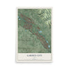 Map of Garden City, Idaho, 12 x 18 inch unframed archival matte print