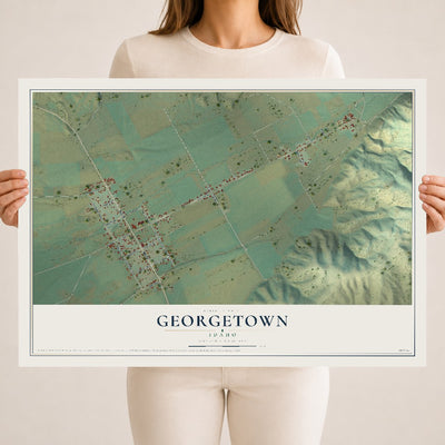 Map of Georgetown, Idaho, 18 x 24 inch unframed archival matte print