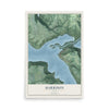Map of Harrison, Idaho, 12 x 18 inch unframed archival matte print