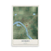 Map of Heyburn, Idaho, 12 x 18 inch unframed archival matte print