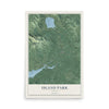 Map of Island Park, Idaho, 12 x 18 inch unframed archival matte print