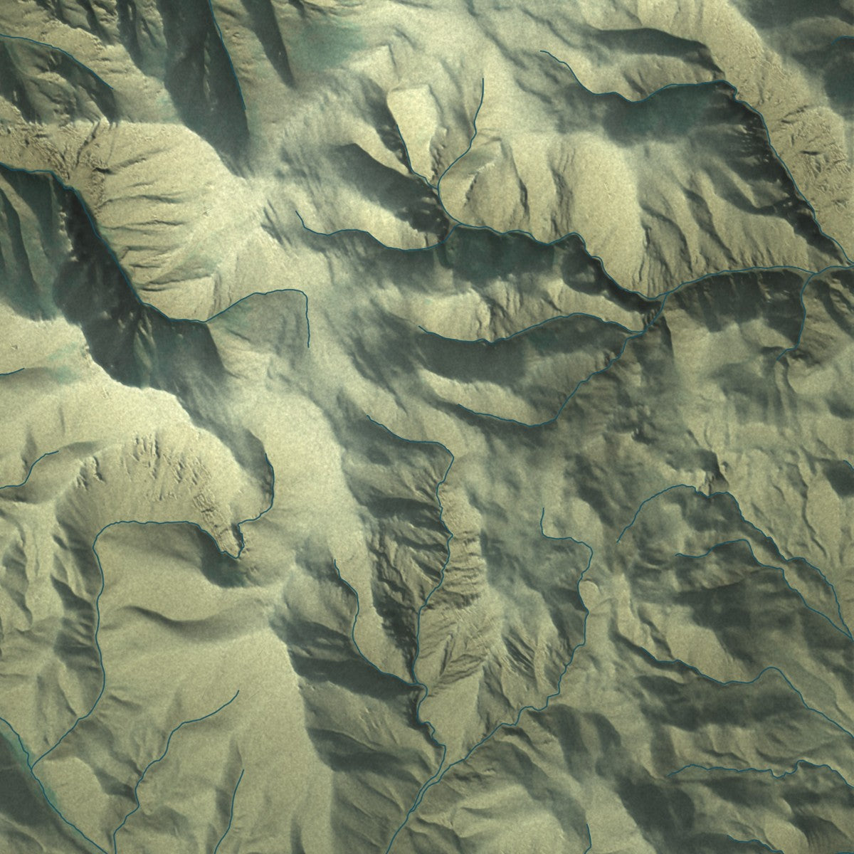 Second close-up of the map of Lost River, Idaho print showing more streets and buildings