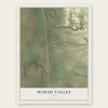 Marsh Valley, Idaho map print, the full design
