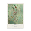Map of Melba, Idaho, 12 x 18 inch unframed archival matte print