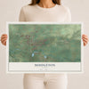 Map of Middleton, Idaho, 12 x 18 inch unframed archival matte print