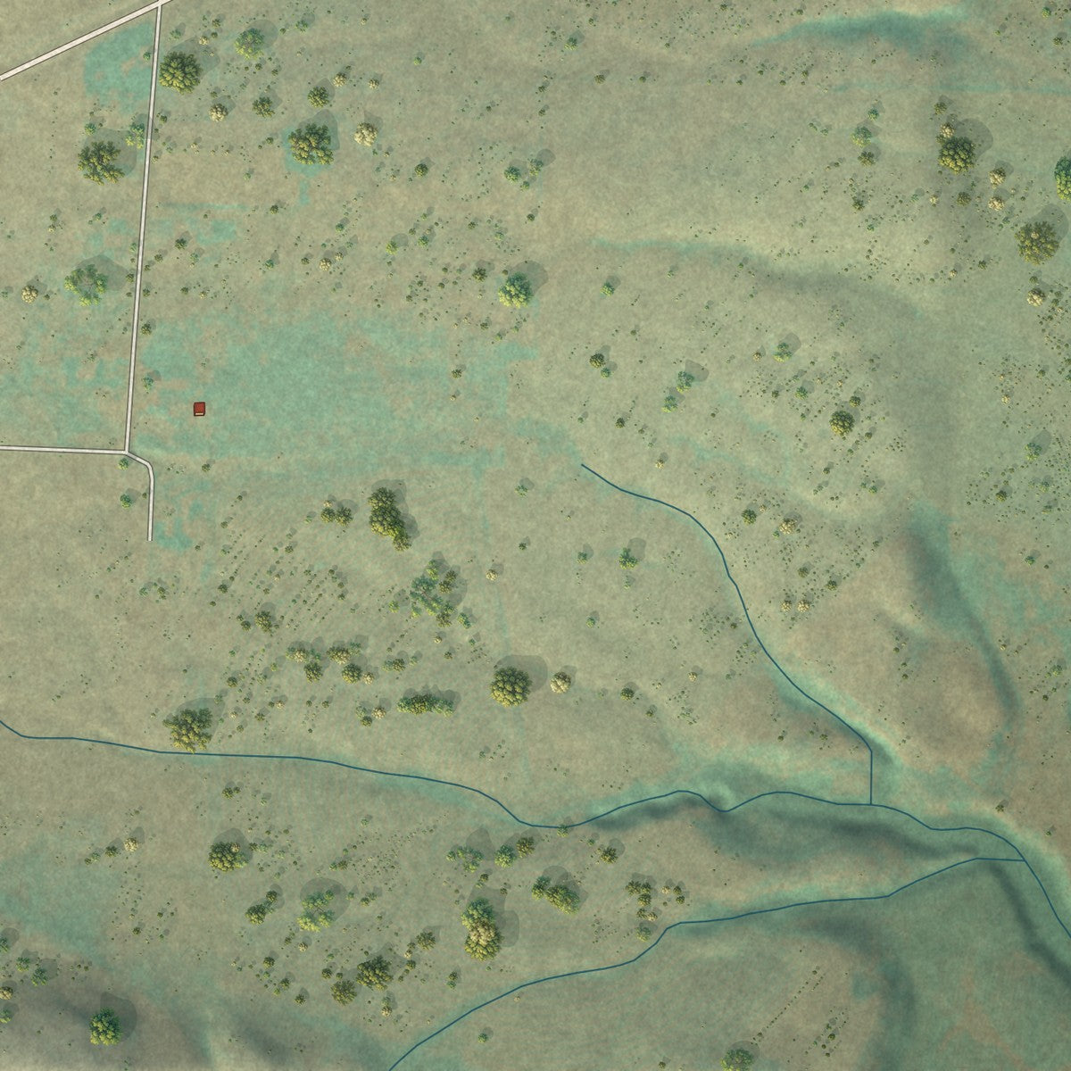 Second close-up of the map of Midvale, Idaho print showing more streets and buildings